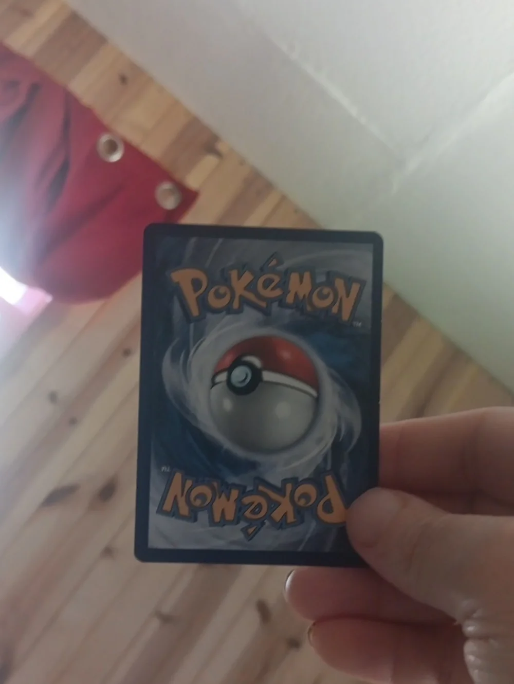 Pokemon Trainer Card - Silver Holo with Red and Blue Flute Artwork